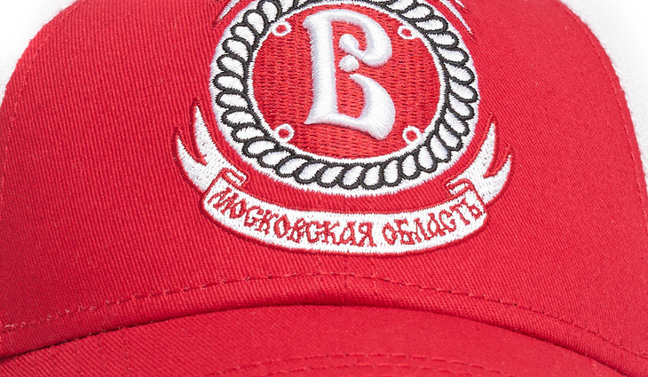 109121 Бейсболка ХК Витязь, красн.-бел., 54-56 - фото №2