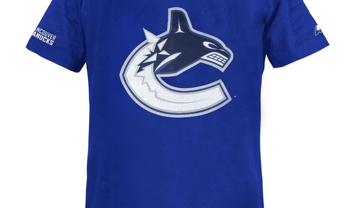 30450 Футболка Vancouver Canucks, син., XXL - фото №1