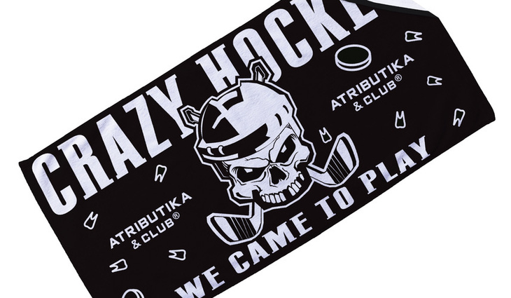 21024 Полотенце Crazy Hockey, - фото №1