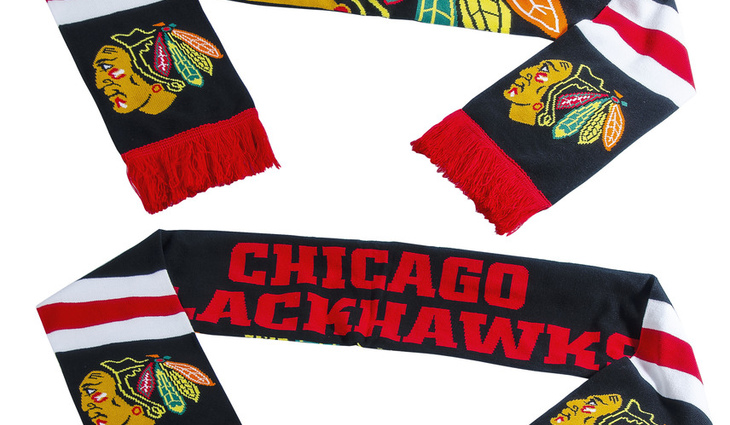 59229 Шарф Chicago Blackhawks, - фото №1