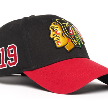31346 Бейсболка Chicago Blackhawks №19, черн.-красн., 55-58 - фото товара №1