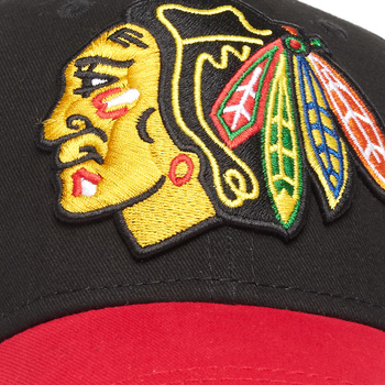 31346 Бейсболка Chicago Blackhawks №19, черн.-красн., 55-58 - фото товара №3