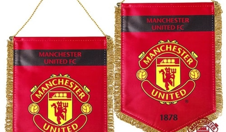158100 Вымпел большой Manchester United, - фото №1