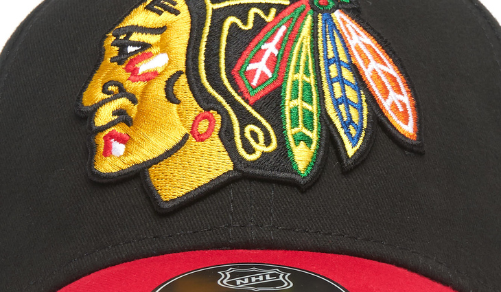 31347 Бейсболка Chicago Blackhawks №7, черн.-красн., 55-58 (ТМ ATRIBUTIKA&CLUB) - фото №3