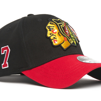 31347 Бейсболка Chicago Blackhawks №7, черн.-красн., 55-58 (ТМ ATRIBUTIKA&CLUB) - фото товара №1