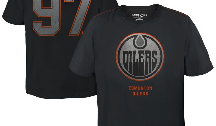 310560 Футболка Edmonton Oilers №97, черн., XXL (ТМ ATRIBUTIKA&CLUB) - фото №1