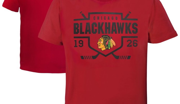 310630 Футболка Chicago Blackhawks, красн., XXL (ТМ ATRIBUTIKA&CLUB) - фото №1