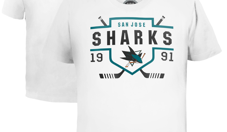31990 Футболка San Jose Sharks, - фото №1