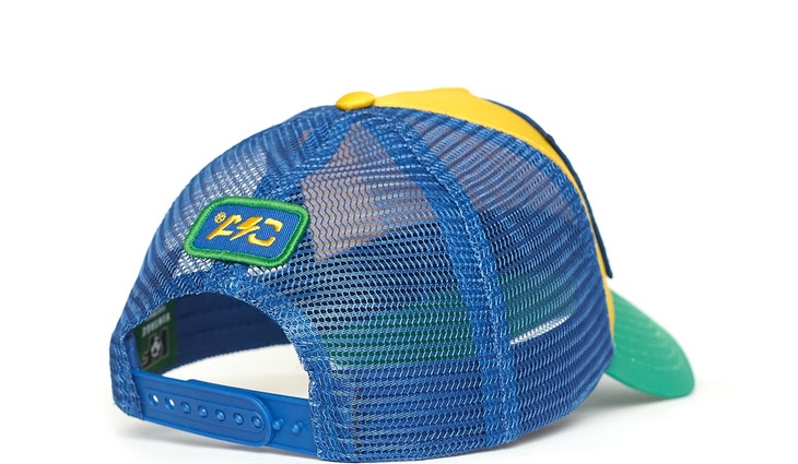 207357 Бейсболка VF BRASIL, желт.- зел.- син., 52-54 (ТМ ATRIBUTIKA&CLUB) - фото №4
