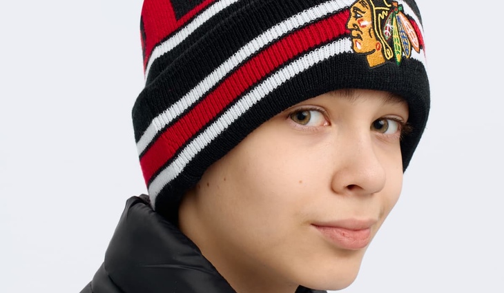 59393 Шапка Chicago Blackhawks, - фото №6