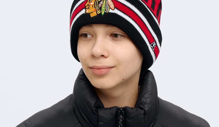 59393 Шапка Chicago Blackhawks, - фото №5