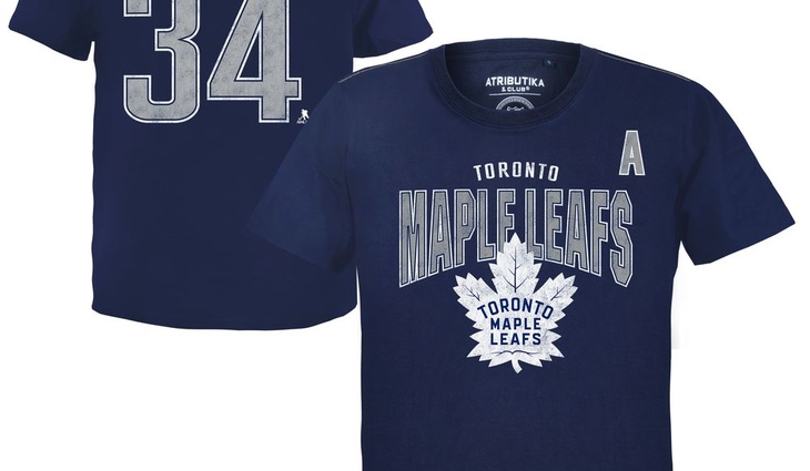 310080 Футболка Toronto Maple Leafs №34 - фото №1